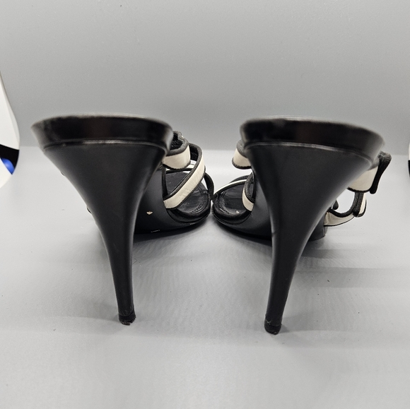 Ralph Lauren Collection Leather Open Toe Strappy Dress Sandals - Picture 3 of 7
